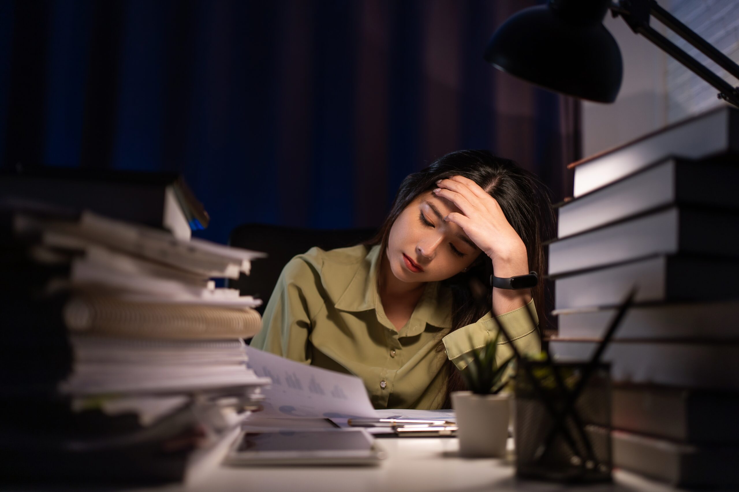 concept of overworking