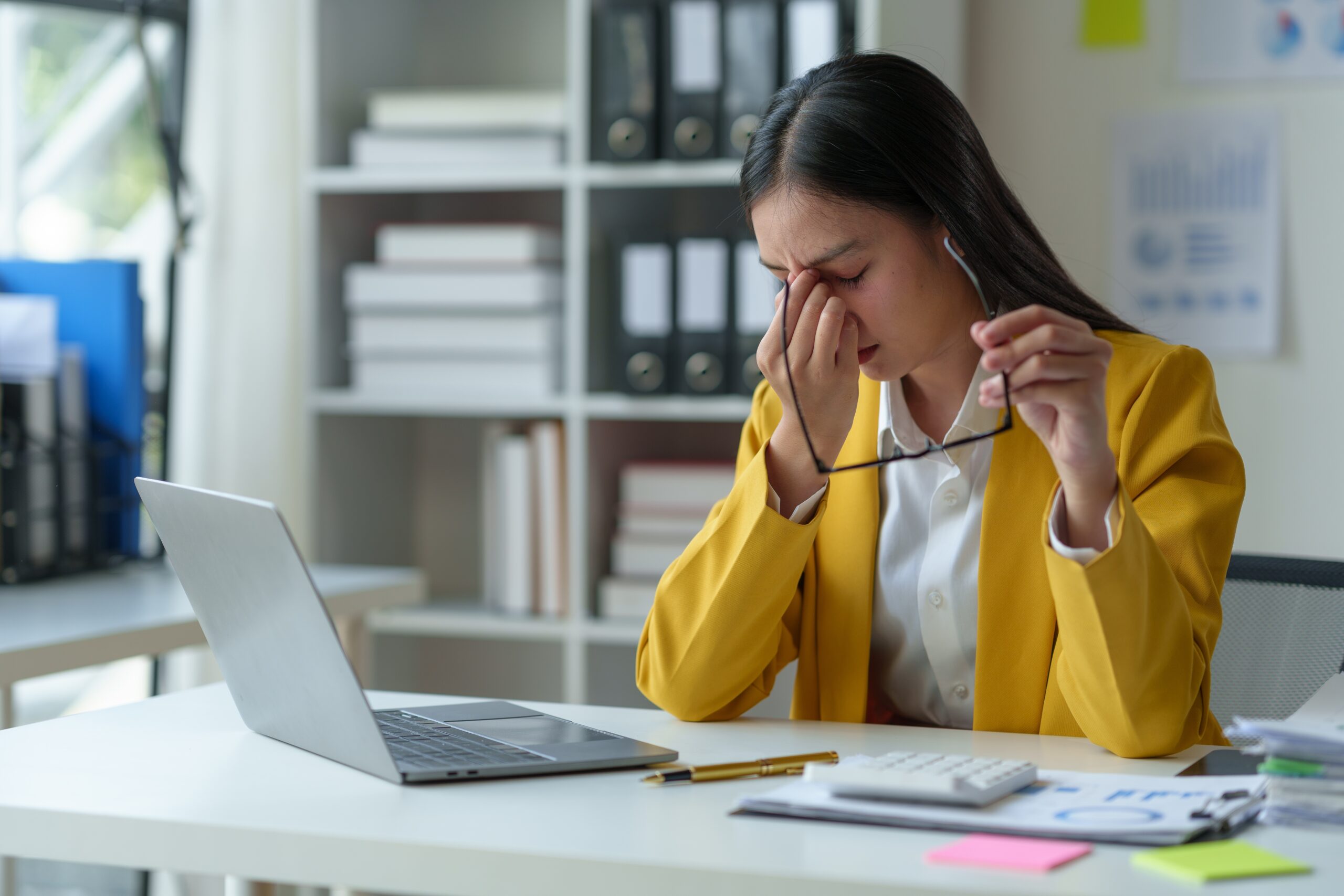 stressed employee due to sales mistakes